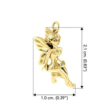 Enchanted Fairy Solid Yellow Gold Charm GCM637 - Jewelry